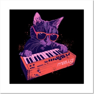 Synth Cat Posters and Art